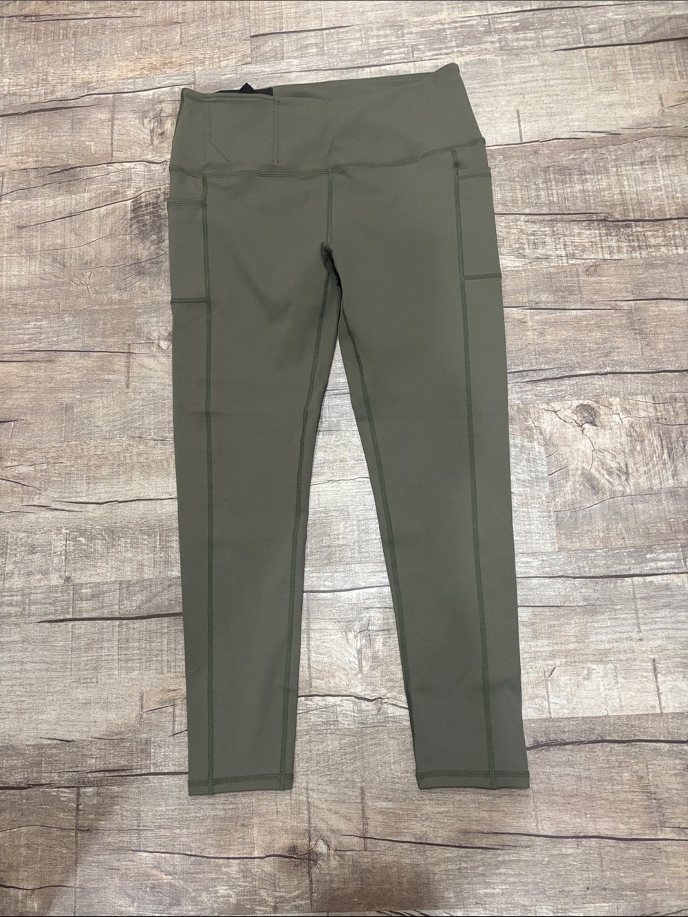 Rounded T Olive Green High-Waist Carry Concealed Leggings